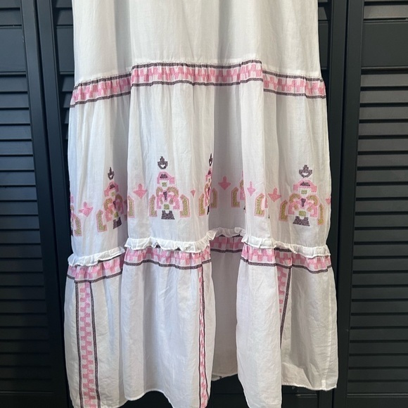 Alice by Temperley Maxi Dress Embroidered Details Womens Size 8 Spring Boho - Picture 4 of 11